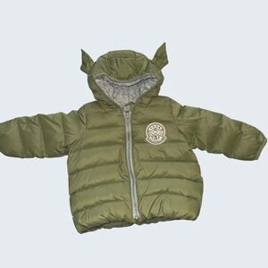 Baby Gap Star Wars Yoda ColdControl Max Puffer Jacket Olive Green 18-24 Months